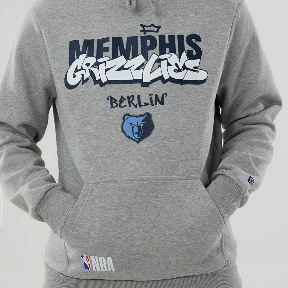 Memphis Grizzlies 2026 NBA Berlin Game Hoodie Gray - Taass Online