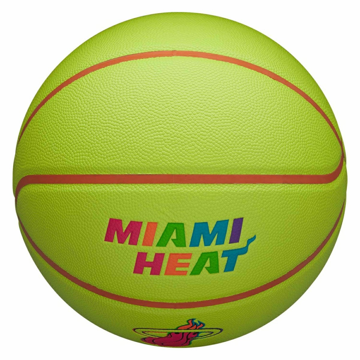 Miami Heat Neon Pop NBA Basketball (Size 7) - Taass on sale