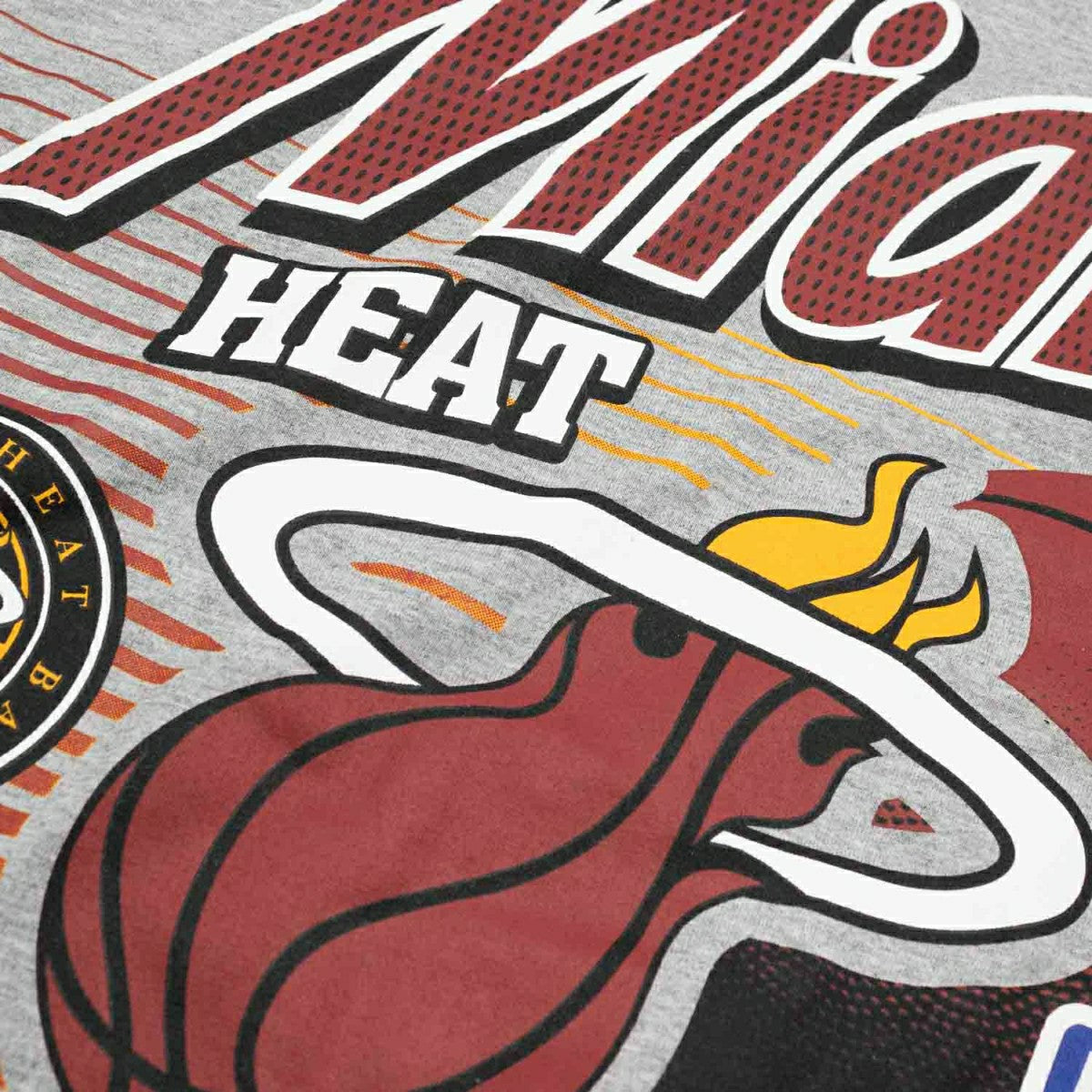 Miami Heat Sport Classics Oversized NBA T-Shirt Gray - Taass Online