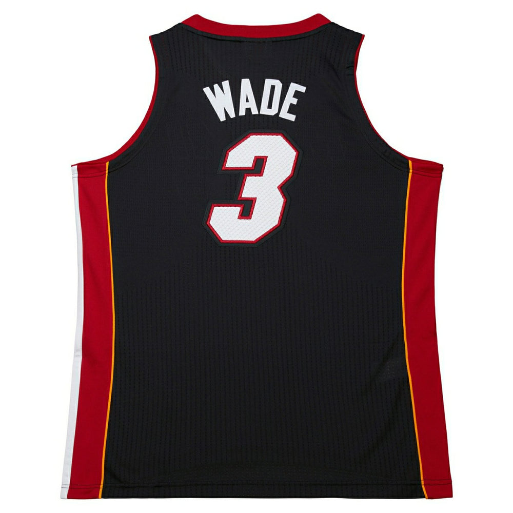 Dwyane Wade #3 Miami Heat 2012-13 Mitchell & Ness Authentic NBA Jersey Black - Taass US