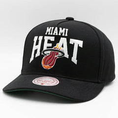 Miami Heat Big Time Mitchell & Ness Pro Pinch Snapback NBA Cap - Taass US