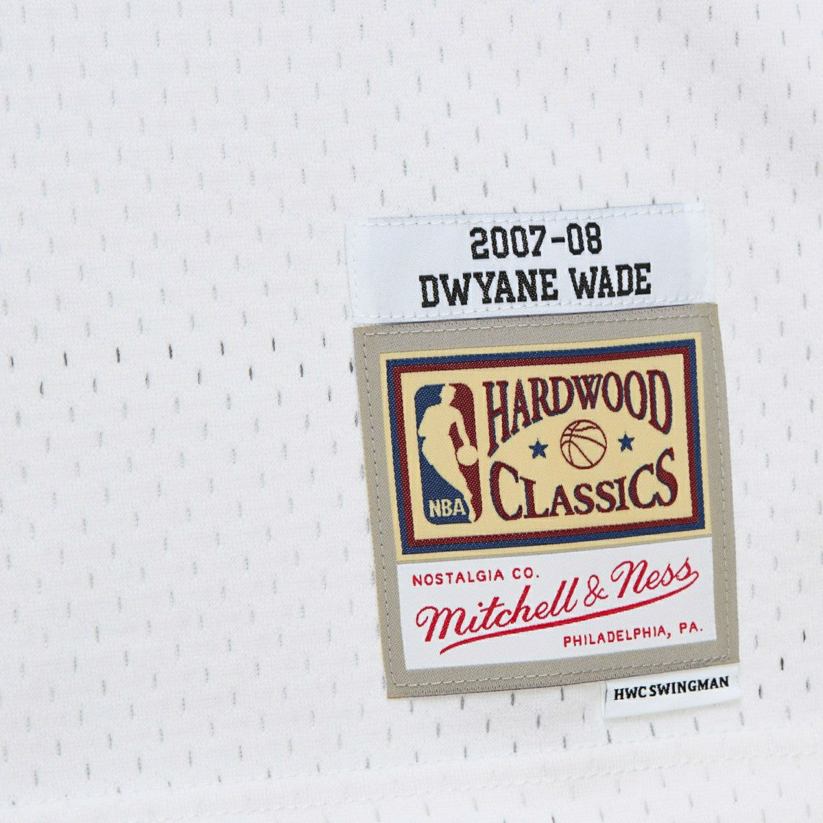 Dwyane Wade #3 Miami Heat 2007-08 Mitchell & Ness Swingman NBA Jersey White - Taass outlet