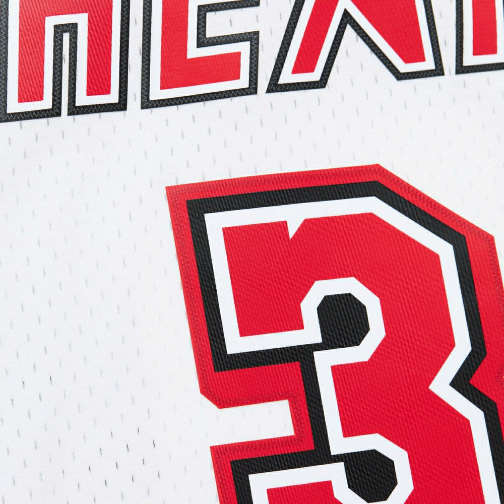 Dwyane Wade #3 Miami Heat 2007-08 Mitchell & Ness Swingman NBA Jersey White - Taass outlet