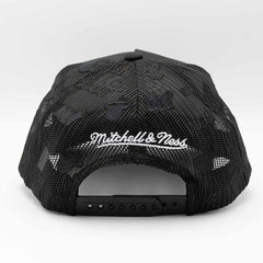 Miami Heat Mitchell & Ness Monogram NBA Trucker Cap Black - Taass US