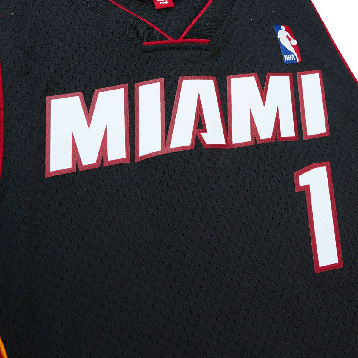 Chris Bosh #1 Miami Heat 2012-13 Mitchell & Ness Swingman NBA Jersey Black - Taass for sale