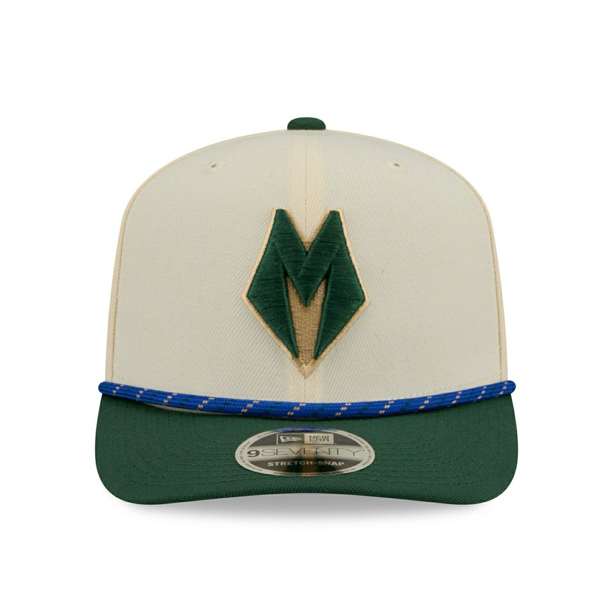 Milwaukee Bucks 2025-26 NBA City Edition 9SEVENTY Stretch-Snap Cap - Taass outlet