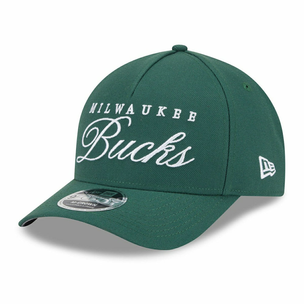 Milwaukee Bucks 2025 NBA Draft 9FORTY M-Crown A-Frame Snapback Cap Green - Taass Online