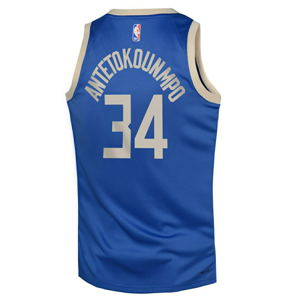 Giannis Antetokounmpo #34 Milwaukee Bucks 2024-25 City Edition Nike Swingman NBA Jersey (YOUTH) - Taass for sale