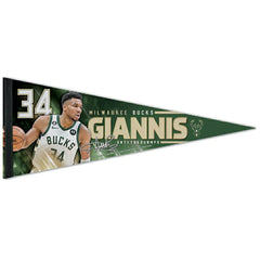 Giannis Antetokounmpo Milwaukee Bucks WinCraft Premium NBA Pennant - Taass Online