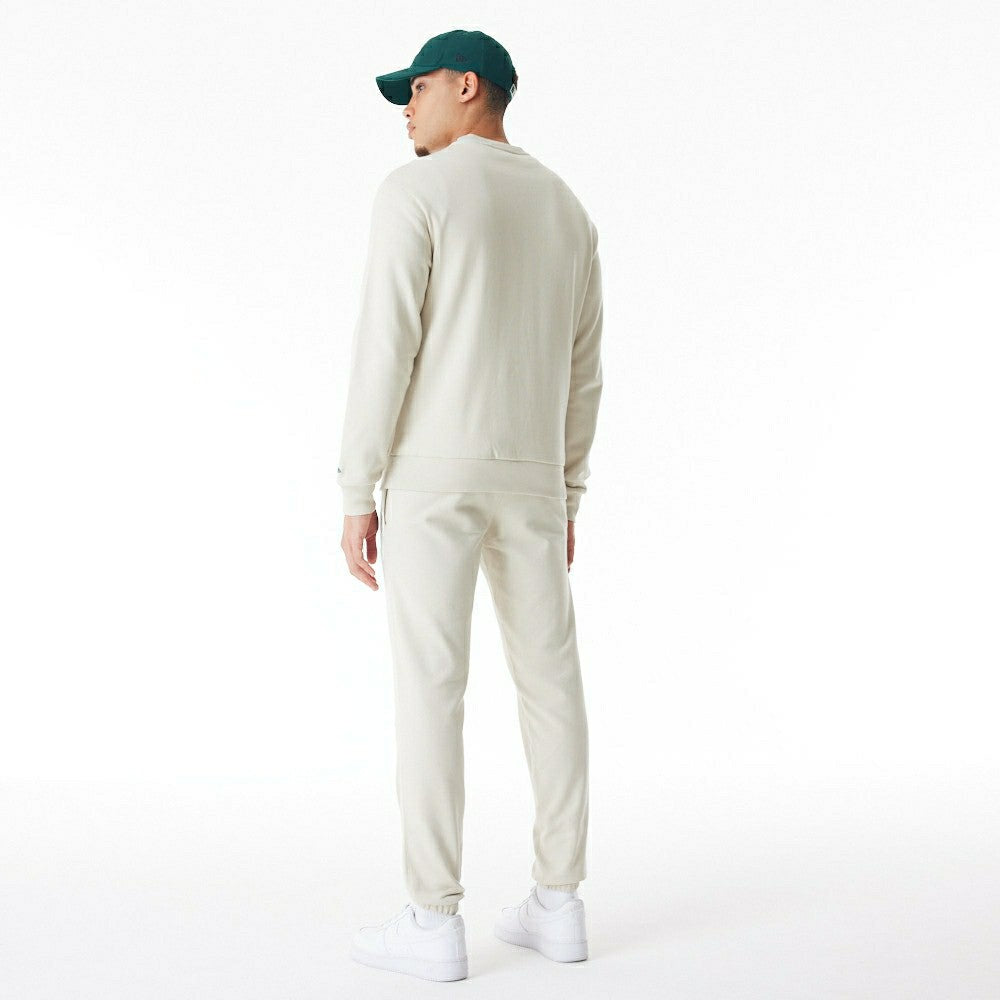 Milwaukee Bucks New Era Wordmark NBA Jogger Sweatpants Stone - Taass on sale