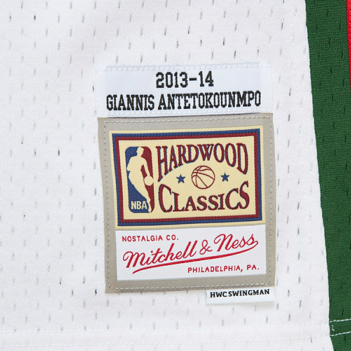 Giannis Antetokounmpo #34 Milwaukee Bucks 2013-14 Mitchell & Ness Swingman NBA Jersey White - Taass outlet