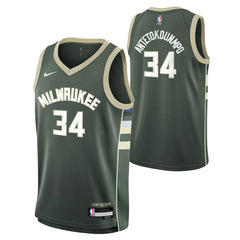 Giannis Antetokounmpo #34 Milwaukee Bucks Nike Swingman NBA Jersey Green (YOUTH) - Taass sale