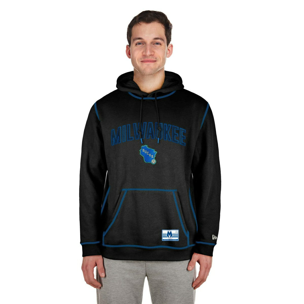 Milwaukee Bucks 2023 City Edition New Era Oversized NBA Hoodie - Taass Online