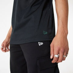 Milwaukee Bucks New Era Oversized NBA Mesh T-Shirt Black - Taass US