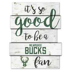 Milwaukee Bucks Birchwood NBA Wood Sign - Taass on sale
