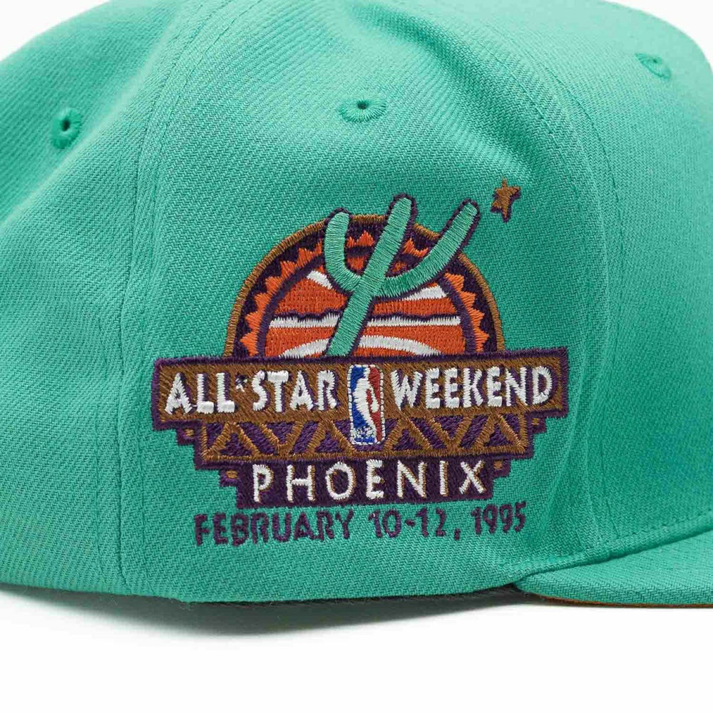 Milwaukee Bucks Desert Green All-Star Mitchell & Ness Snapback NBA Cap - Taass outlet