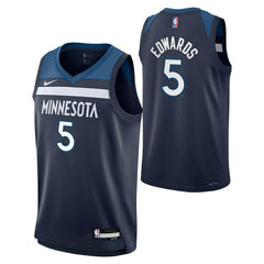 Anthony Edwards #5 Minnesota Timberwolves Swingman NBA Jersey Navy (YOUTH) - Taass Online