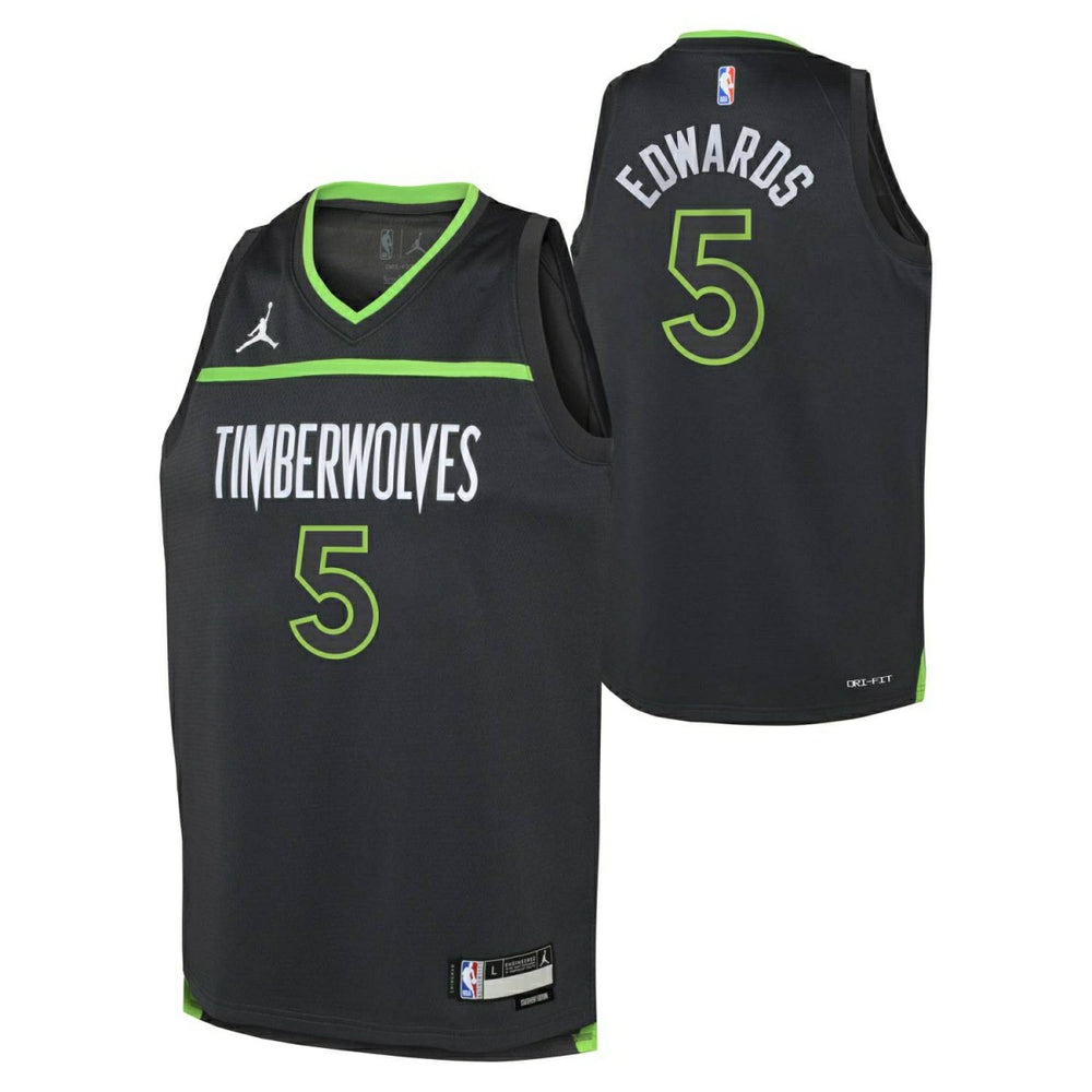 Anthony Edwards #5 Minnesota Timberwolves Swingman NBA Jersey Dark Gray (YOUTH) - Taass discount