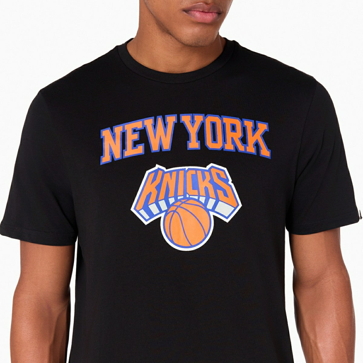 New York Knicks Team Logo New Era NBA T-Shirt - Taass on sale