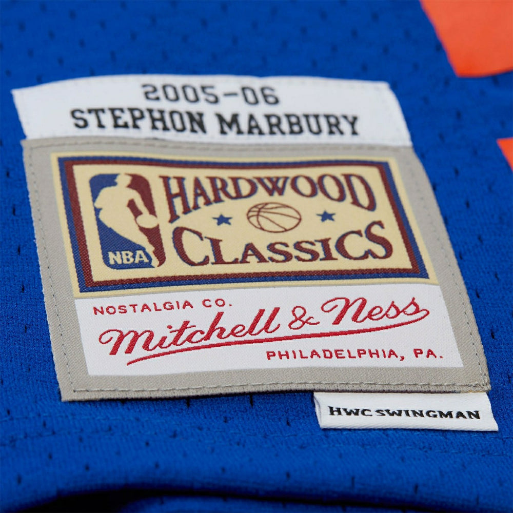 Stephon Marbury #3 New York Knicks 2005-06 Swingman NBA Jersey Blue - Taass for sale