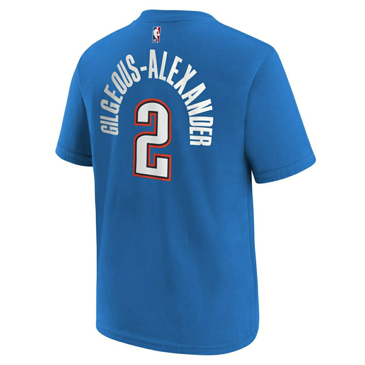 Shai Gilgeous-Alexander #2 OKC Thunder Player NBA T-Shirt Blue (YOUTH) - Taass sale