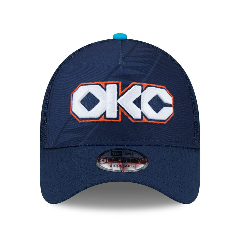 Oklahoma City Thunder 2025-26 NBA City Edition 9FORTY A-Frame Trucker Cap - Taass outlet