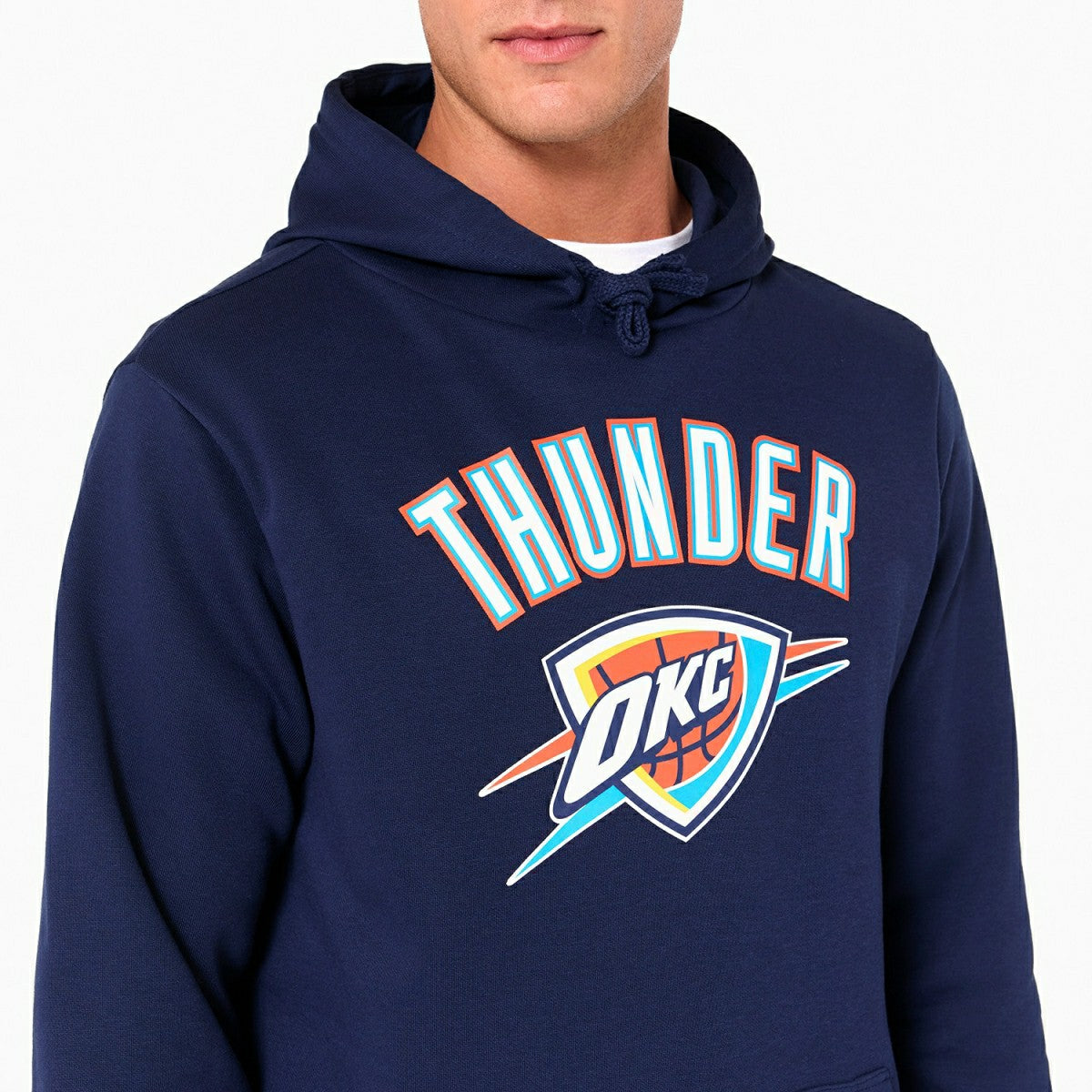 Oklahoma City Thunder Team Logo Hoodie NBA Sweatshirt - Taass US