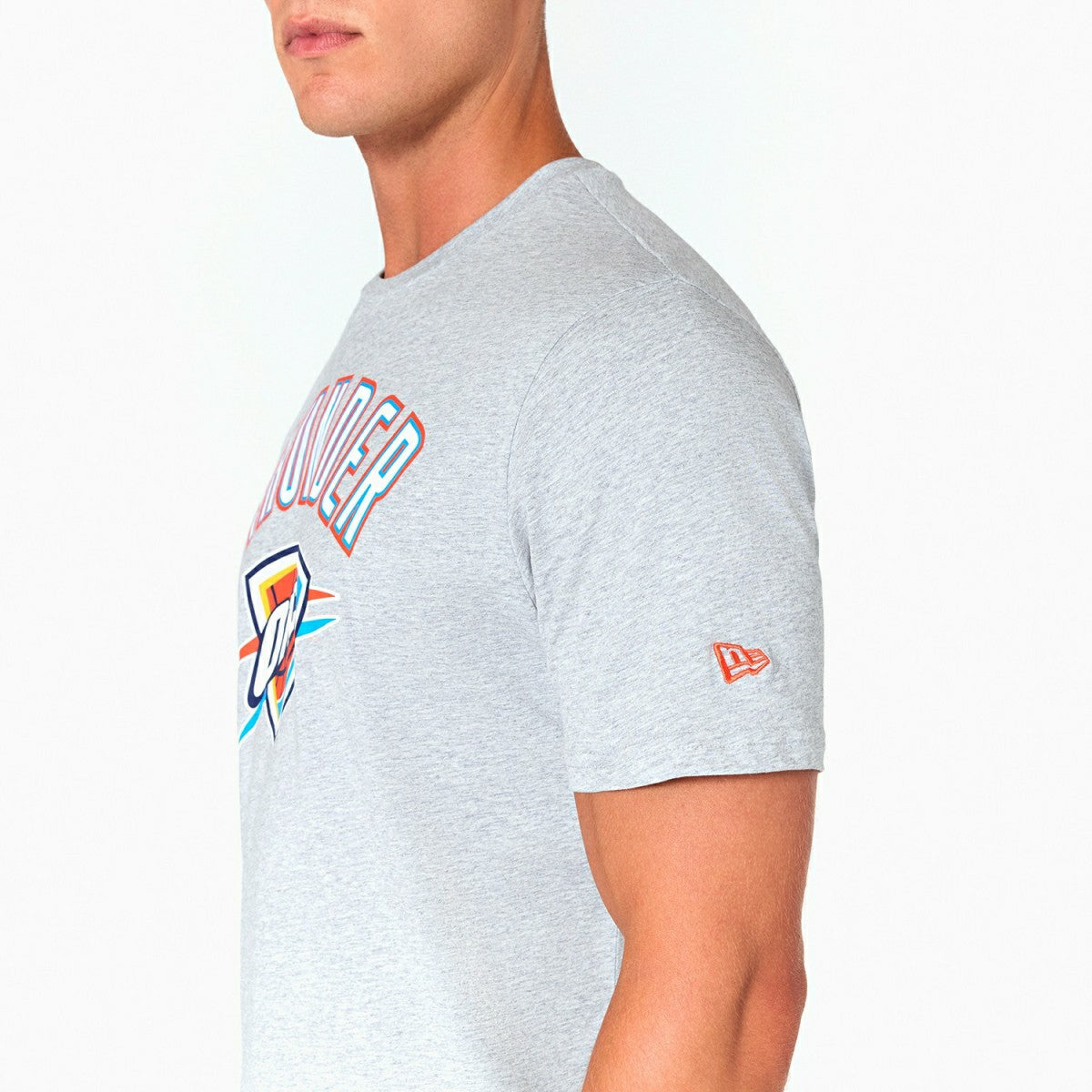Oklahoma City Thunder Team Logo New Era NBA T-Shirt - Taass on sale