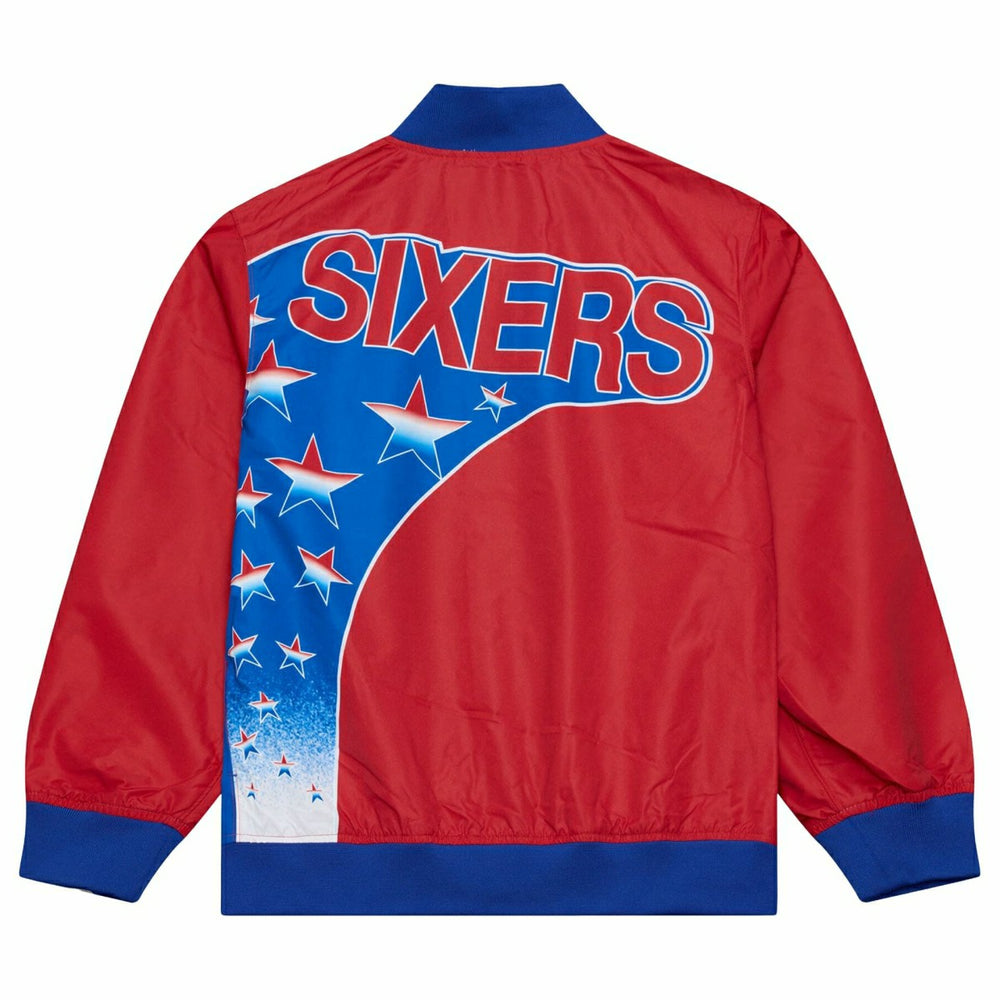 Philadelphia 76ers 1993-94 Authentic Warm Up NBA Jacket Red - Taass outlet