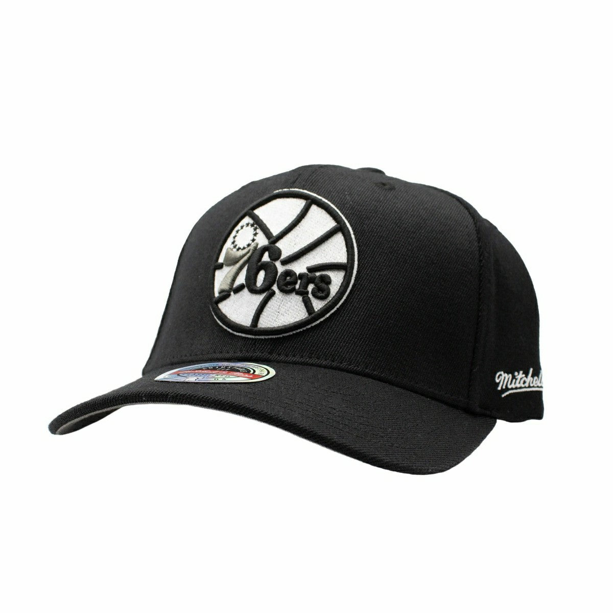 Philadelphia 76ers Monochrome Classic Red Stretch-Snap NBA Cap Black - Taass discount