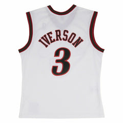 Allen Iverson #3 Philadelphia 76ers 2000-01 Mitchell & Ness Swingman NBA Jersey White - Taass for sale