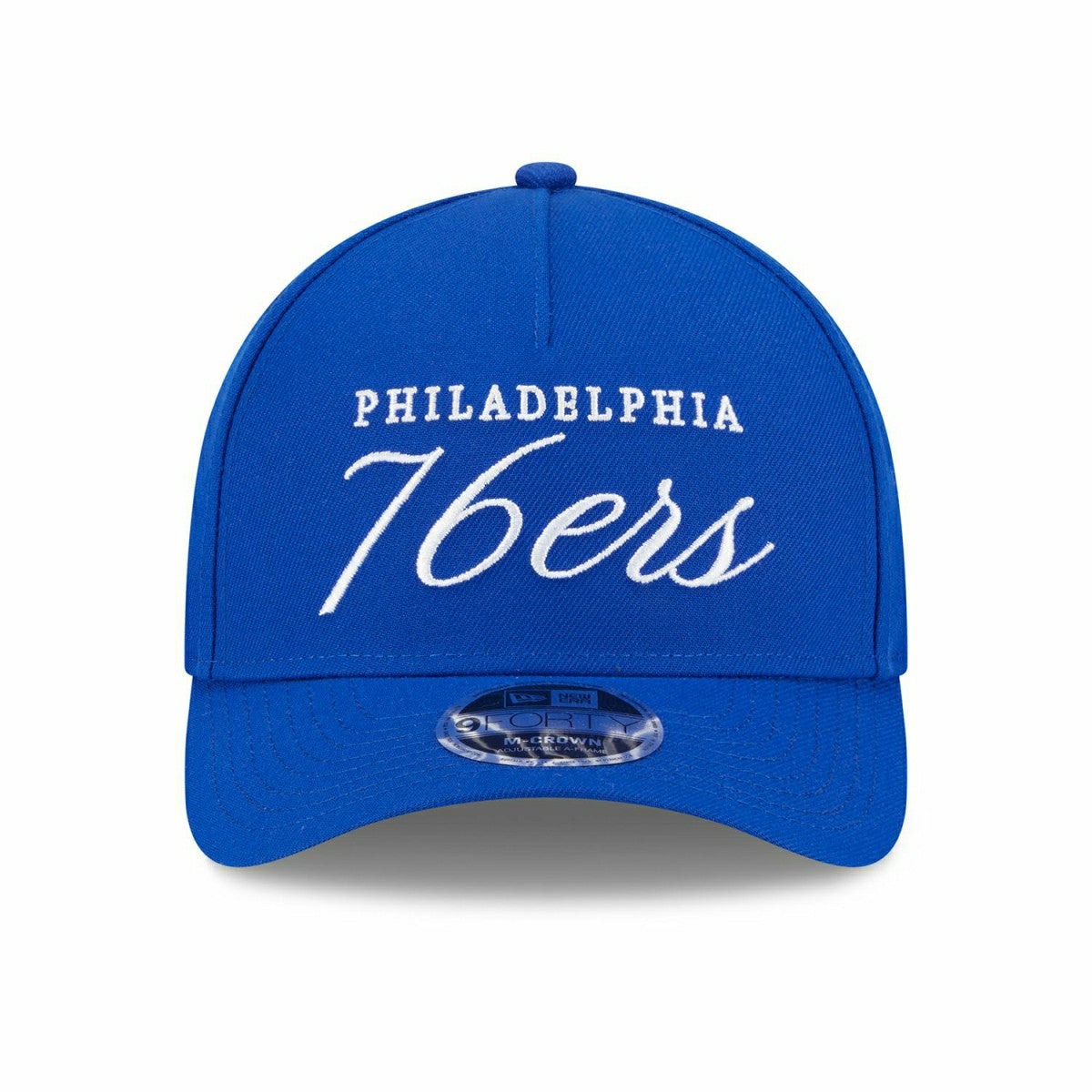 Philadelphia 76ers 2025 NBA Draft 9FORTY M-Crown A-Frame Snapback Cap Blue - Taass US