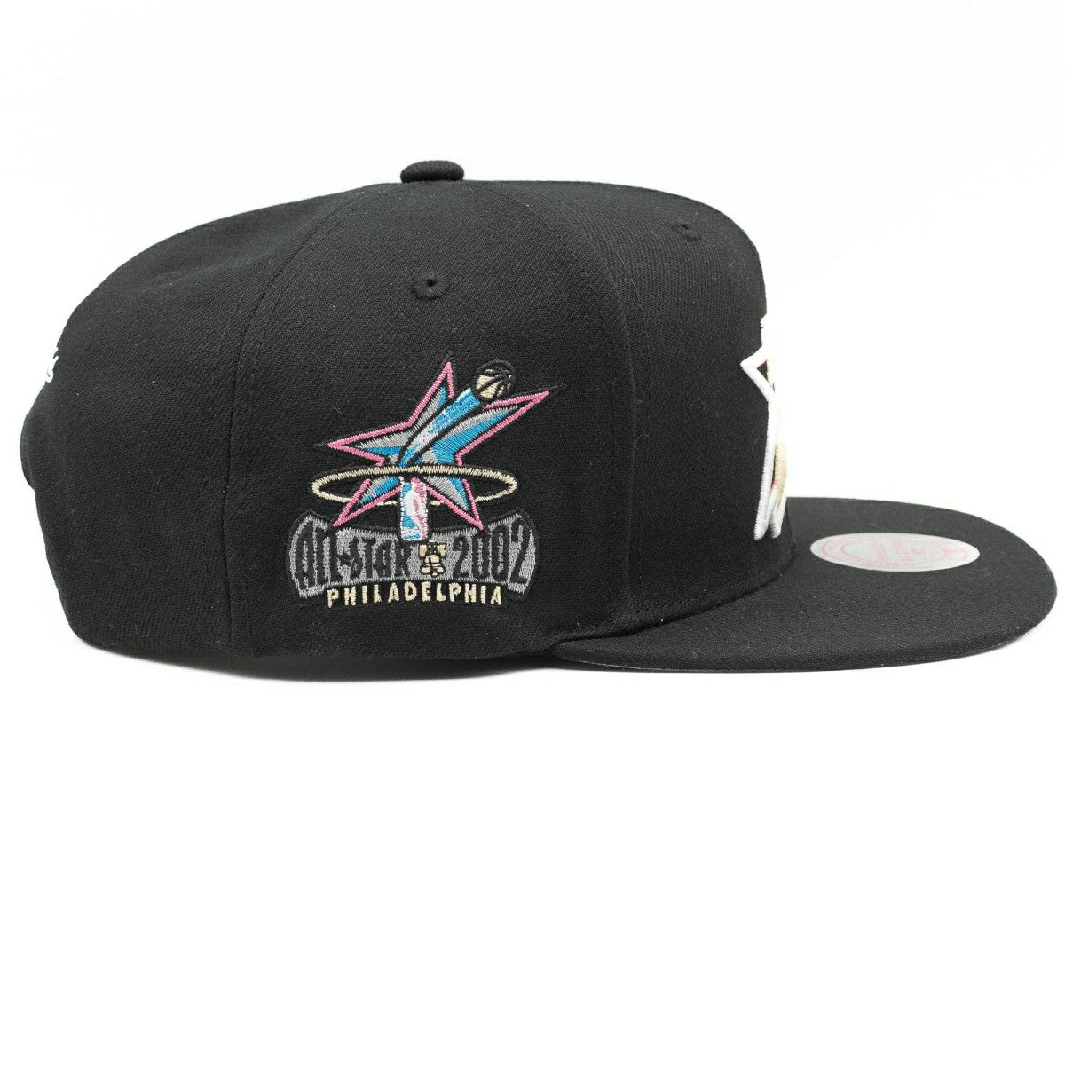 Philadelphia 76ers Neon Tropical Mitchell & Ness Snapback NBA Cap - Taass sale