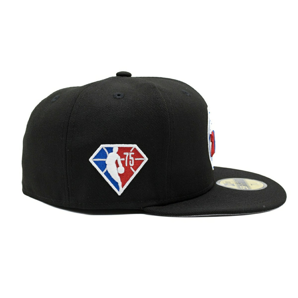Philadelphia 76ers 75th Anniversary New Era 59FIFTY Fitted NBA Cap - Taass sale