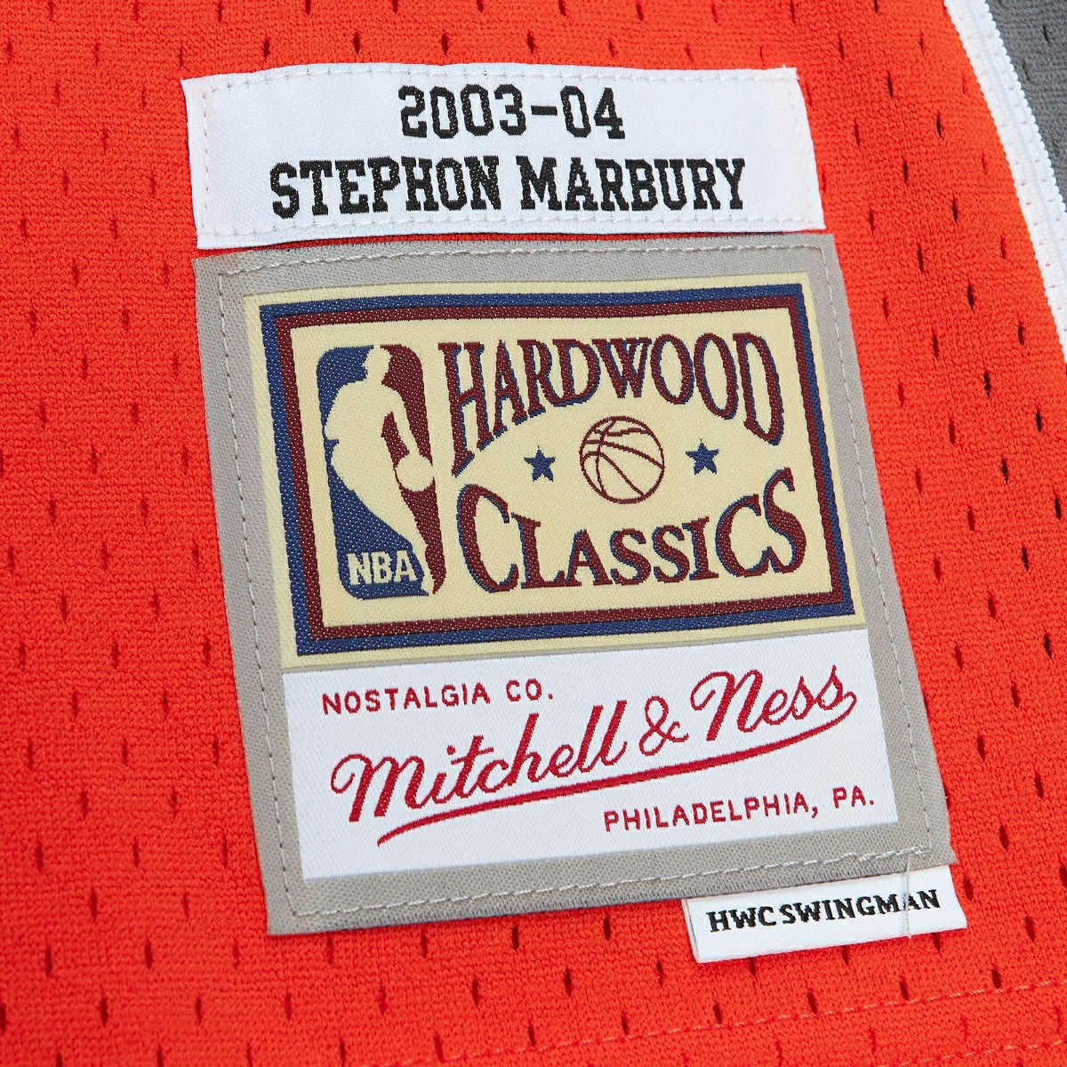 Stephon Marbury #3 Phoenix Suns 2003-04 Mitchell & Ness Swingman NBA Jersey Orange - Taass on sale