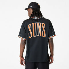 Phoenix Suns New Era Oversized NBA Mesh T-Shirt Black - Taass for sale
