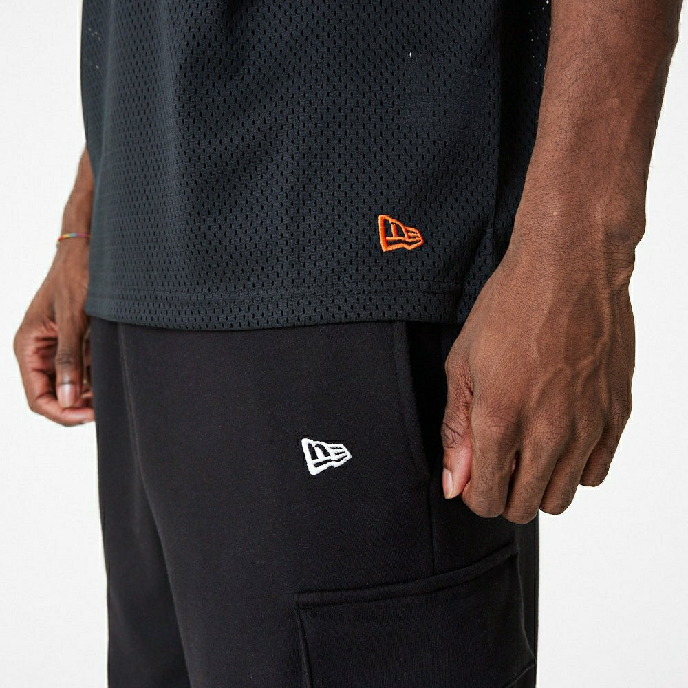 Phoenix Suns New Era Oversized NBA Mesh T-Shirt Black - Taass for sale