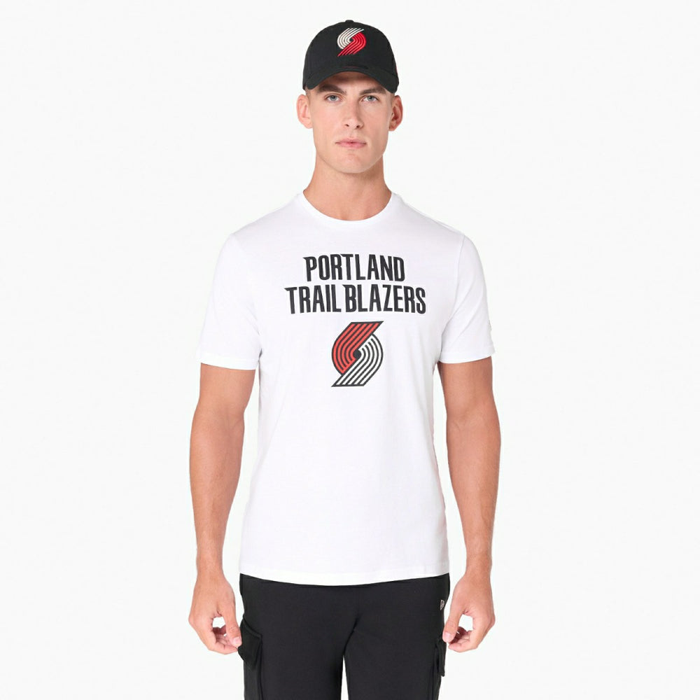 Portland Trail Blazers Team Logo New Era NBA T-Shirt - Taass for sale