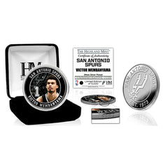 Victor Wembanyama San Antonio Spurs Silver Plated Commemorative Coin - Taass sale