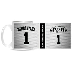 Victor Wembanyama #1 San Antonio Spurs NBA Mug (330 ml) - Taass outlet