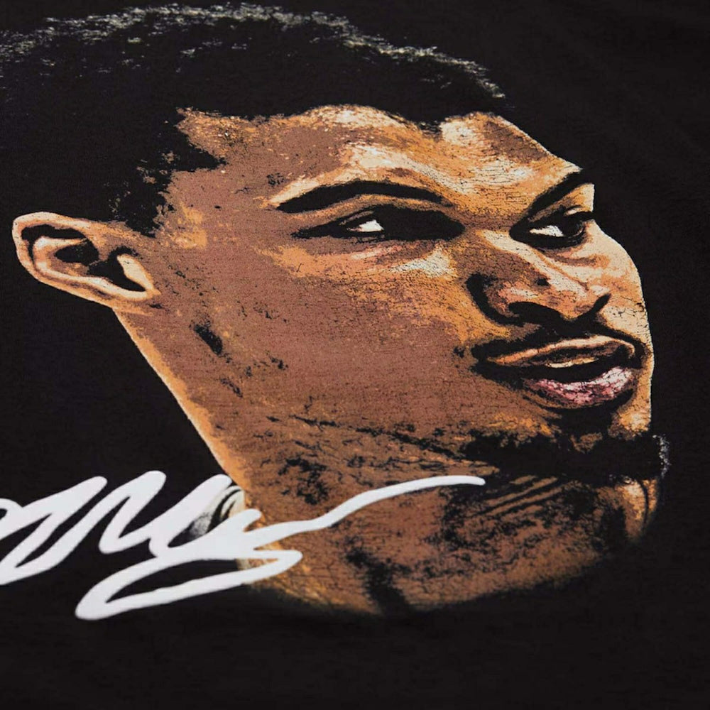 Victor Wembanyama Mitchell & Ness Real Big Face NBA Tee Black - Taass discount