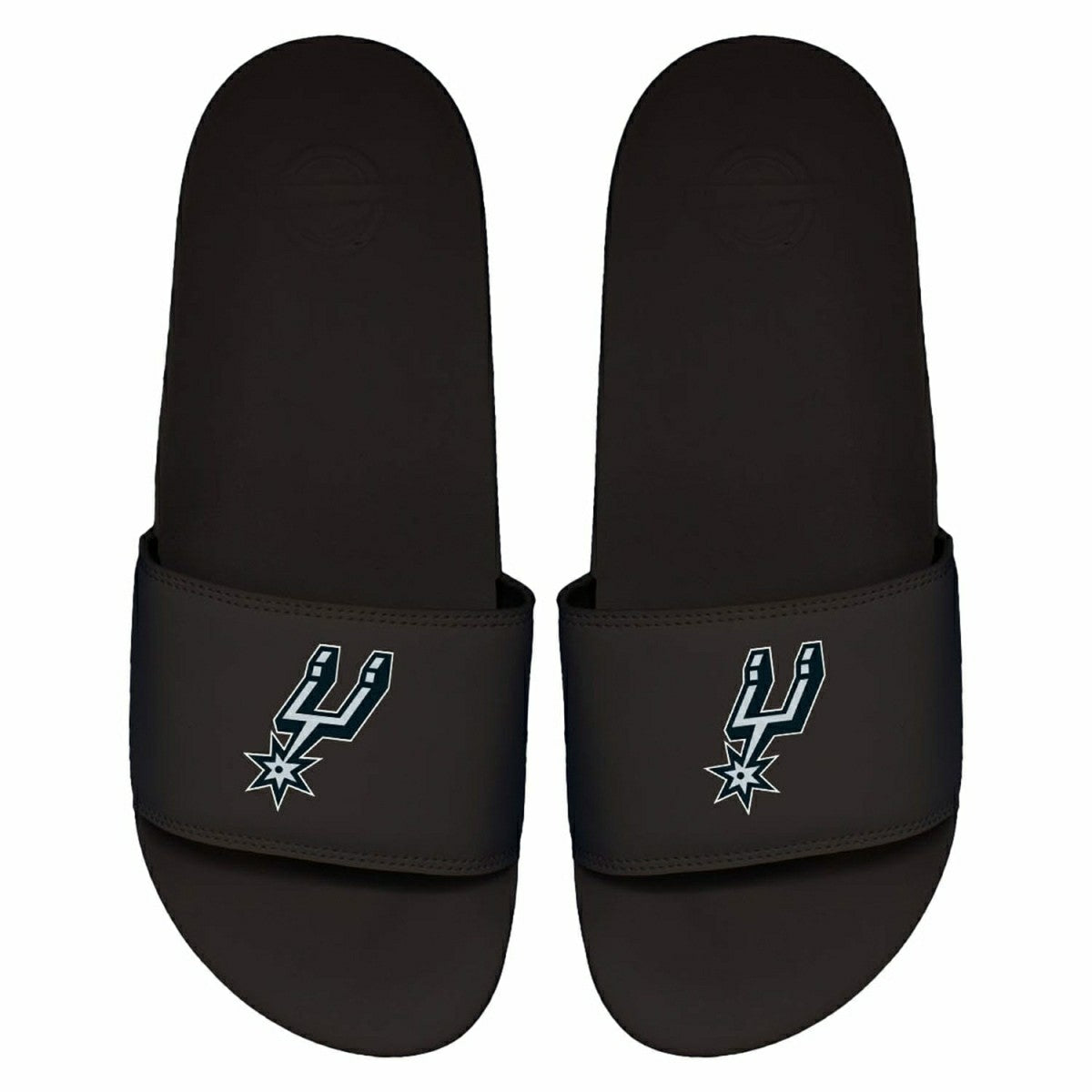 San Antonio Spurs Primary Logo ISlide NBA Gel Slides Black - Taass for sale