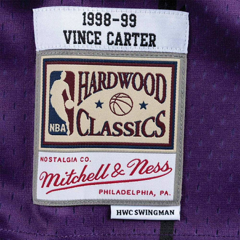 Vince Carter #15 Toronto Raptors 1998-99 Mitchell & Ness Swingman NBA Jersey Purple - Taass for sale