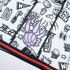 Toronto Raptors Doodle Mitchell & Ness Swingman NBA Shorts - Taass on sale