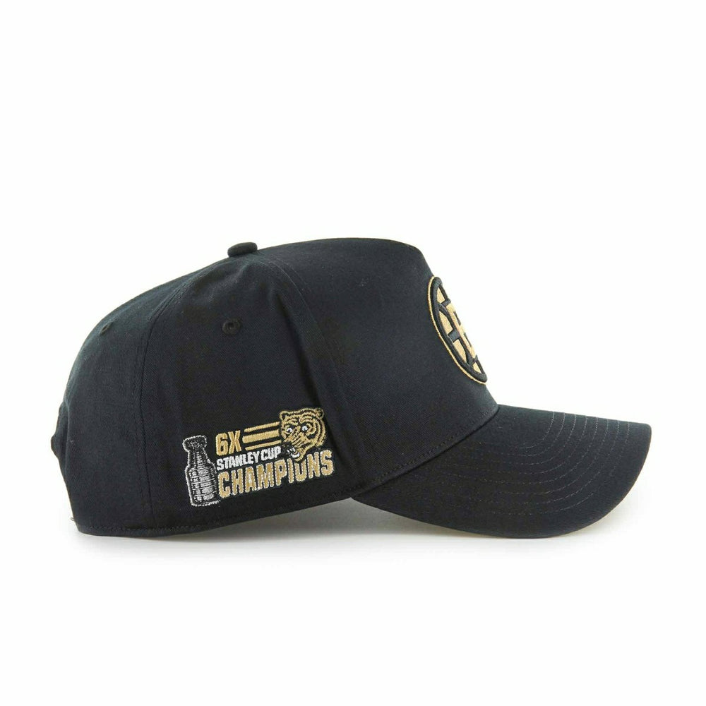 Boston Bruins Stanley Cup Patch Sure MVP Snapback NHL Cap Black - Taass discount