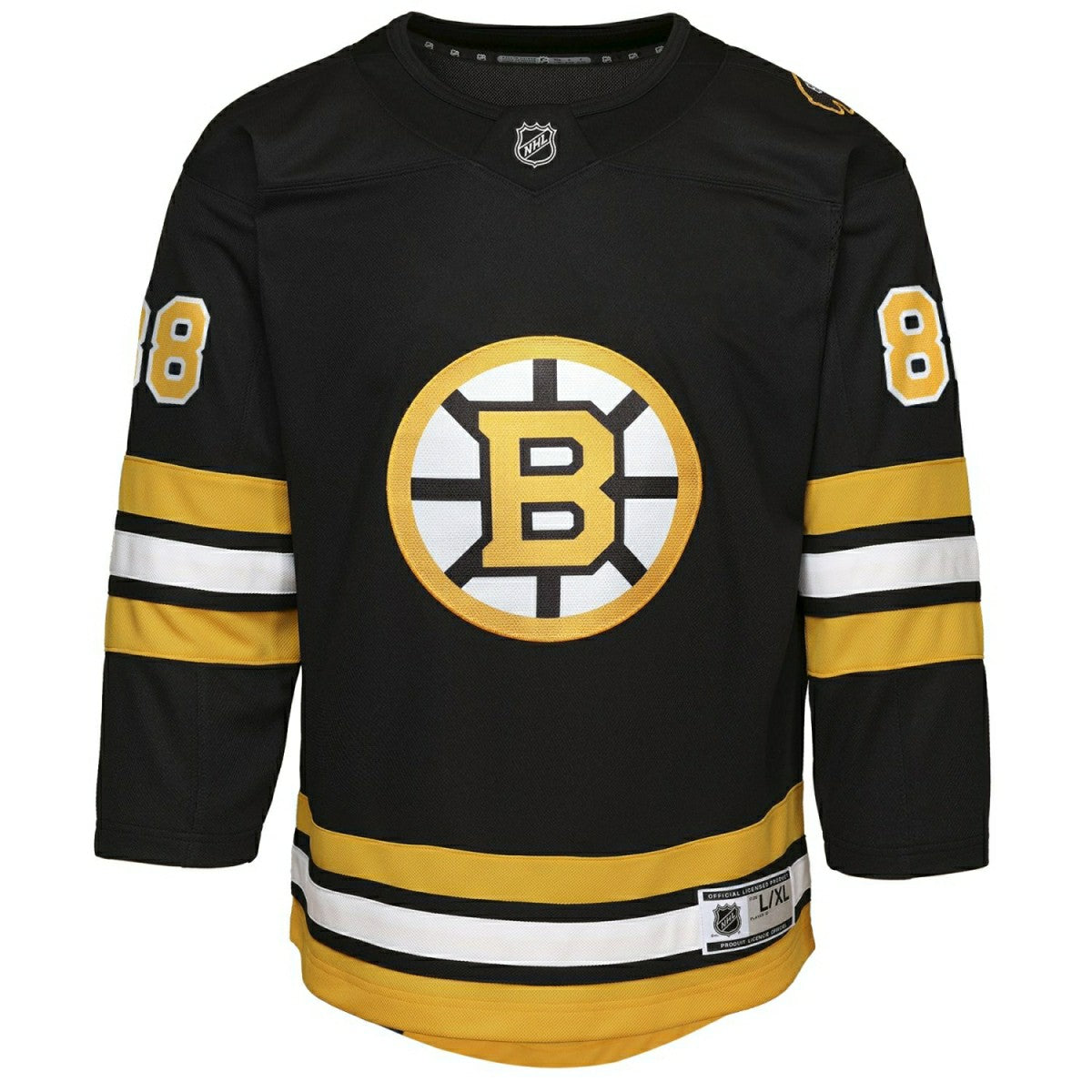 David Pastrnak #88 Boston Bruins Premier NHL Jersey Black (YOUTH) - Taass US