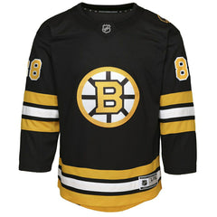 David Pastrnak #88 Boston Bruins Premier NHL Jersey Black (YOUTH) - Taass US