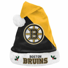 Boston Bruins FOCO Basic Christmas NHL Santa Hat - Taass US