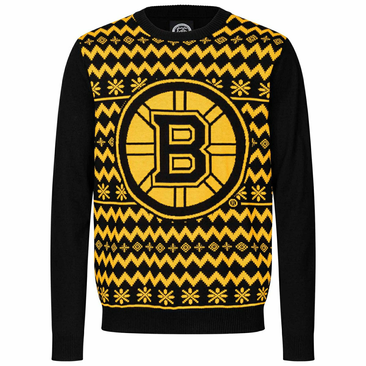 Boston Bruins NHL Big Logo Ugly Christmas Sweater - Taass sale