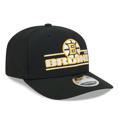 Boston Bruins NHL Stated 9SEVENTY Stretch-Snap Cap Black - Taass Online